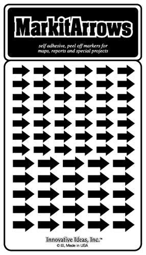 Assorted Black Arrows - Wide World Maps & MORE! - Office Product - Mark-It - Wide World Maps & MORE!