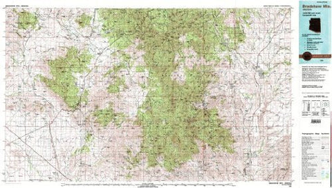 Bradshaw Mts., Arizona 1:100,000-scale Metric Topographic Map (30 x 60 Minute Quadrangle, TAZ2772) - Wide World Maps & MORE! - Book - Wide World Maps & MORE! - Wide World Maps & MORE!