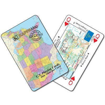 Universal Map 0762534753 US Playing Cards Fiberbox with Hanger - Wide World Maps & MORE! - Book - Universal Map - Wide World Maps & MORE!