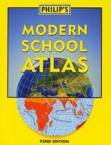 Philip's Modern School Atlas [Hardcover] Anon - Wide World Maps & MORE!