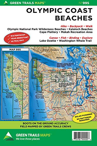 Olympic Coast Beaches, WA No. 99S (Green Trails Maps) - Wide World Maps & MORE!