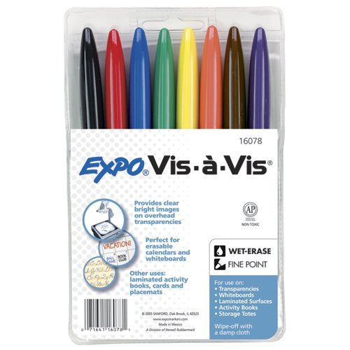 SAN16078 - Expo Vis--Vis Wet-Erase Marker - Wide World Maps & MORE! - Office Product - Expo - Wide World Maps & MORE!