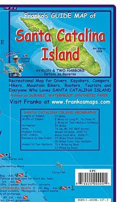 FRANKO MAPS MAP FML CA SANTA CATALINA GUIDE - Wide World Maps & MORE! - Sports - Franko Maps - Wide World Maps & MORE!