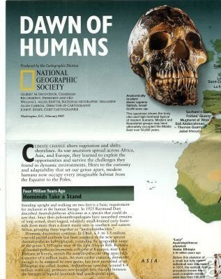 Dawn of Humans/Seeking Our Origins Map (Issue February 1997) - Wide World Maps & MORE! - Book - Wide World Maps & MORE! - Wide World Maps & MORE!