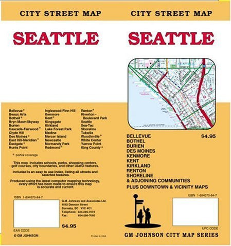 Seattle City Street Map - Wide World Maps & MORE! - Book - Wide World Maps & MORE! - Wide World Maps & MORE!