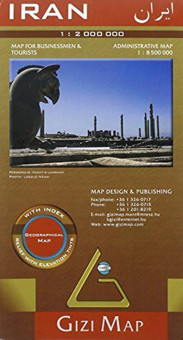 Iran Map (English, French and German Edition) - Wide World Maps & MORE! - Book - Gizi Map - Wide World Maps & MORE!