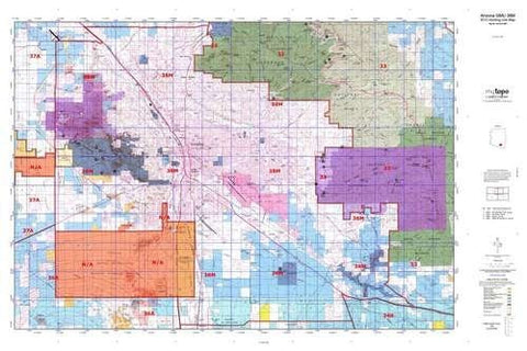Arizona GMU 38M Hunt Area / Game Management Units (GMU) Map - Wide World Maps & MORE! - Book - Wide World Maps & MORE! - Wide World Maps & MORE!