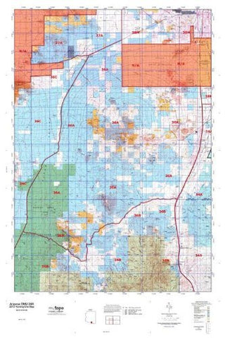 Arizona GMU 36A Hunt Area / Game Management Unit (GMU) Map - Wide World Maps & MORE! - Map - MyTopo - Wide World Maps & MORE!
