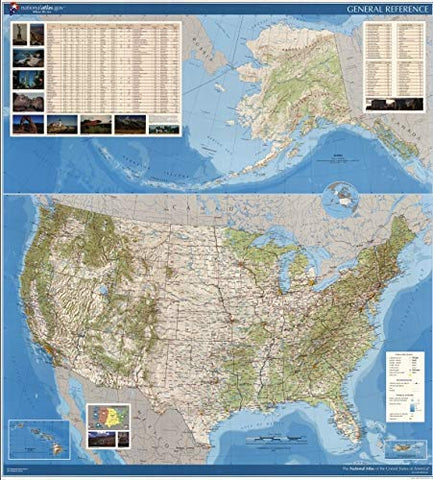 General Reference Map of the United States [Paper/Non-Laminated] - Wide World Maps & MORE! - Map - United States Department of the Interior - Wide World Maps & MORE!