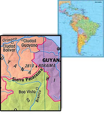 South America Political Gloss Laminated - Wide World Maps & MORE! - Map - Gabelli US - Wide World Maps & MORE!