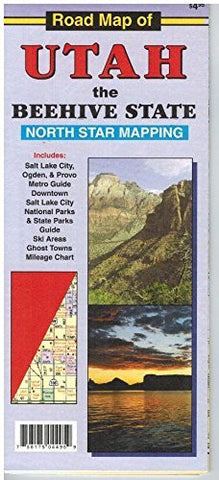 Road Map of Utah : The Beehive State - Wide World Maps & MORE! - Book - Wide World Maps & MORE! - Wide World Maps & MORE!