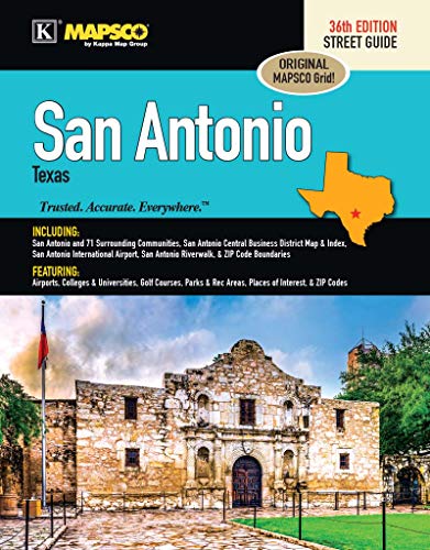 San Antonio Texas Street Guide-by Mapsco 36th Edition - Wide World Maps & MORE!