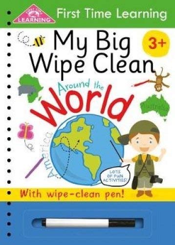 My Big Wipe Clean Around the World With Wipe-Clean Pen! (First Time Learning) - Wide World Maps & MORE! - Book - Autumn Publishing - Wide World Maps & MORE!