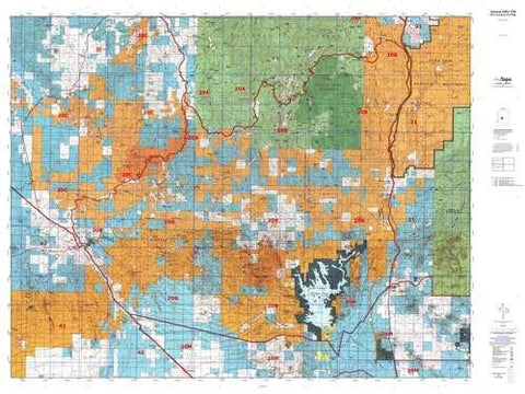 Arizona GMU 20B Hunt Area / Game Management Unit (GMU) Map - Wide World Maps & MORE! - Map - MyTopo - Wide World Maps & MORE!