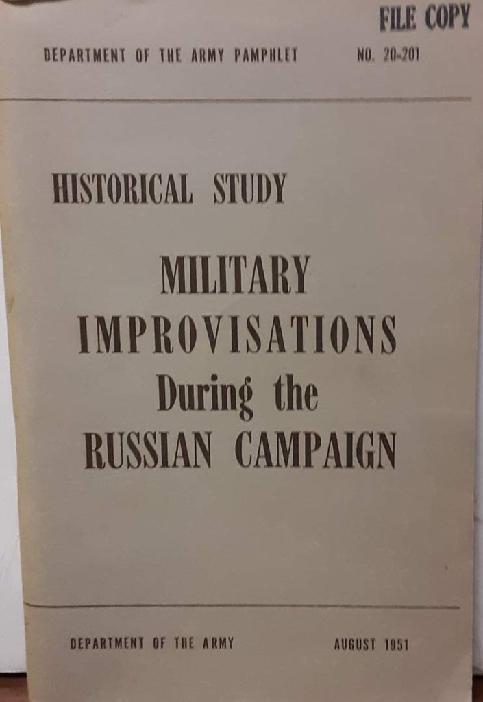 Military Improvisations During the Russian Campaign - Wide World Maps & MORE! - Book - Wide World Maps & MORE! - Wide World Maps & MORE!