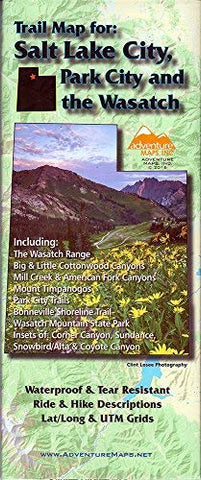 Salt Lake City,Park City and the Wasatch Trail Map - Wide World Maps & MORE! - Book - Wide World Maps & MORE! - Wide World Maps & MORE!