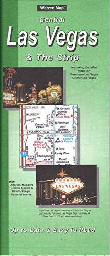 Central Las Vegas & The Strip - Wide World Maps & MORE! - Map - Warren Map - Wide World Maps & MORE!