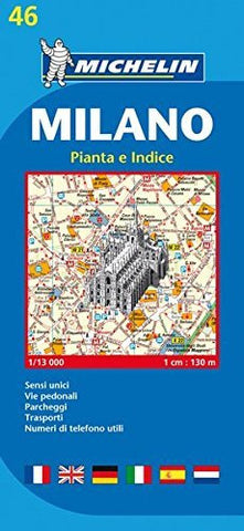 Michelin Map Milano #46 (Maps/City (Michelin)) (Italian Edition) - Wide World Maps & MORE! - Book - Wide World Maps & MORE! - Wide World Maps & MORE!