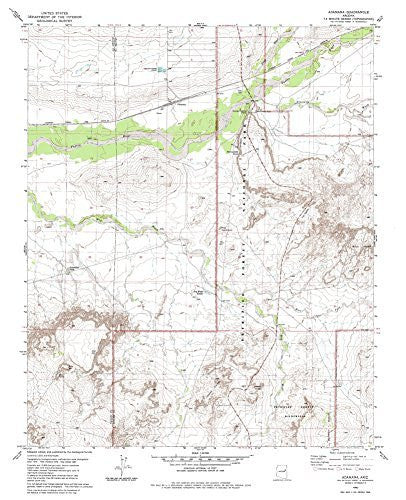 Adamana, Arizona 7.5' - Wide World Maps & MORE!