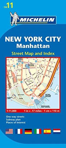 Michelin New York City:  Manhattan Map 11 (Maps/City (Michelin)) - Wide World Maps & MORE! - Book - Michelin Travel & Lifestyle (COR) - Wide World Maps & MORE!