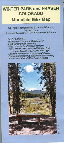 Winter Park and Fraser Colorado Mountain Bike Map - Wide World Maps & MORE! - Sports - Backcountry - Wide World Maps & MORE!