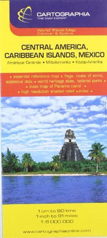 Central America (Cartographia Country Maps) - Wide World Maps & MORE! - Book - Cartographia - Wide World Maps & MORE!