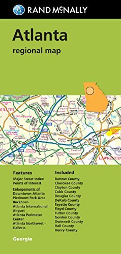 Folded Map: Atlanta Regional Map - Wide World Maps & MORE! - Book - Wide World Maps & MORE! - Wide World Maps & MORE!