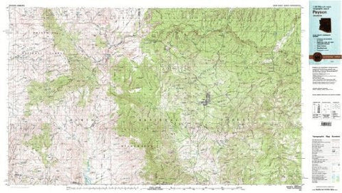 Payson Arizona 1:100,000-scale USGS Topographic Map: 30 X 60 Minute Series (1981) - Wide World Maps & MORE!