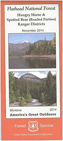 Map: Flathead NF Hungry Horse & Spotted Bear Ranger Districts - Wide World Maps & MORE! - Book - Wide World Maps & MORE! - Wide World Maps & MORE!