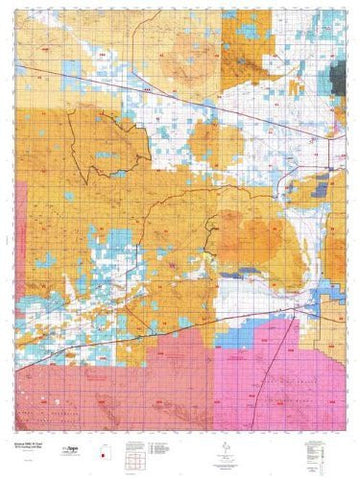 Arizona GMU 41 East Hunt Area / Game Management Unit (GMU) Map - Wide World Maps & MORE! - Map - MyTopo - Wide World Maps & MORE!