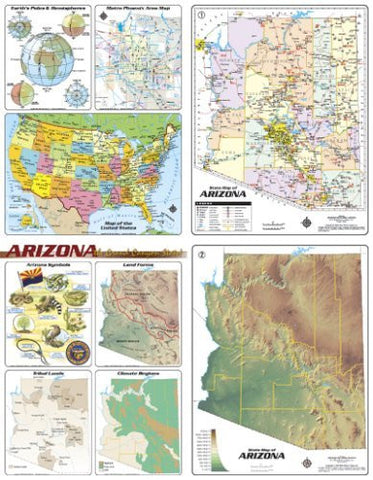 Arizona Desktop Map (Yellow1) - Wide World Maps & MORE! - Map - Wide World Maps & MORE! - Wide World Maps & MORE!