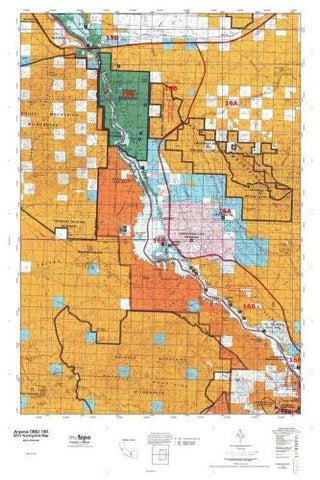 Arizona 16B Hunt Area / Game Management Unit (GMU) Map - Wide World Maps & MORE! - Map - MyTopo - Wide World Maps & MORE!