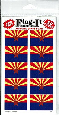 Arizona State Flag Self-Adhesive Flag Stickers (1-Pack) - Wide World Maps & MORE! - Art and Craft Supply - Flag-It Stickers - Wide World Maps & MORE!
