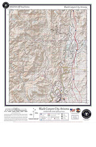 Black Canyon City, Arizona / Off-Road Series - Wide World Maps & MORE! - Map - Adventure iDiaz Maps - Wide World Maps & MORE!