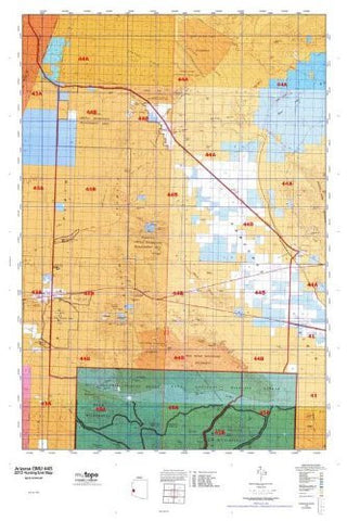 Arizona GMU 44B Hunt Area / Game Management Units (GMU) Map - Wide World Maps & MORE! - Book - Wide World Maps & MORE! - Wide World Maps & MORE!