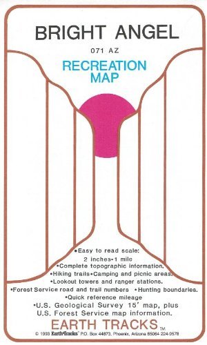 Bright Angel Recreation Map Gloss Laminated - Wide World Maps & MORE! - Map - EarthTracks - Wide World Maps & MORE!