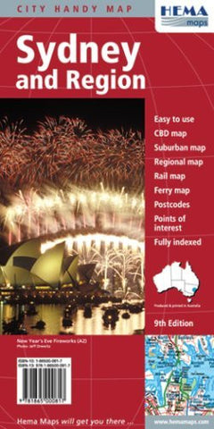 Sydney & Region Handy Map - Wide World Maps & MORE! - Book - HEMA - Wide World Maps & MORE!
