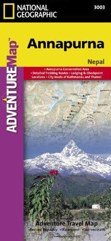 National Geographic Annapurna: Trails Illustrated Trekking Adventure Map (National Geographic Adventure Map) (National Geographic Map) - Wide World Maps & MORE! - Book - National Geographic - Wide World Maps & MORE!