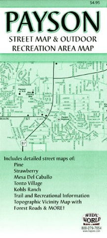 Payson Street Map & Outdoor Recreation Area Map - Wide World Maps & MORE! - Map - Wide World Maps & MORE! - Wide World Maps & MORE!