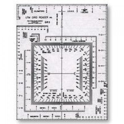 Westcott UTM Map Grid Reader/Plotter, 5" by 6", Transparent (GR-2) - Wide World Maps & MORE! - Office Product - Westcott - Wide World Maps & MORE!