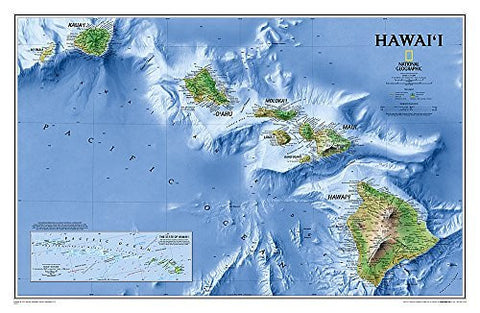 Hawaii [Tubed] (National Geographic Reference Map) - Wide World Maps & MORE! - Book - National Geographic - Wide World Maps & MORE!