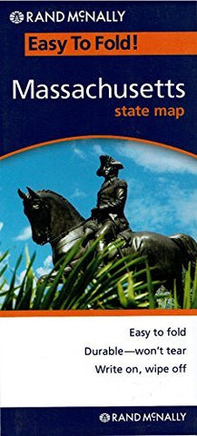 Massachusetts State Map: Durable/Won't Tear; Write On/Wipe Off - Wide World Maps & MORE! - Map - Rand McNally - Wide World Maps & MORE!