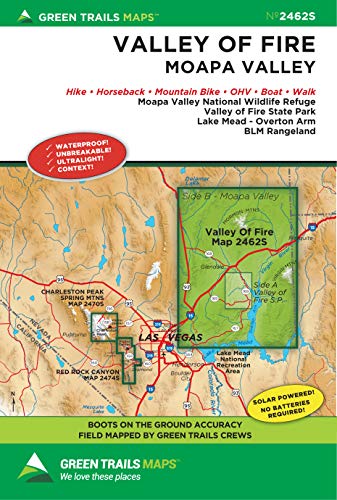 Valley of Fire, NV No. 2462S (Green Trails Maps) - Wide World Maps & MORE!