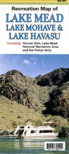 Recreation Map of Lake Mead, Lake Mohave, & Lake Havasu, Including Hoover Dam, Lake Mead National Recreation Area and the Parker Strip - Wide World Maps & MORE! - Map - North Star - Wide World Maps & MORE!