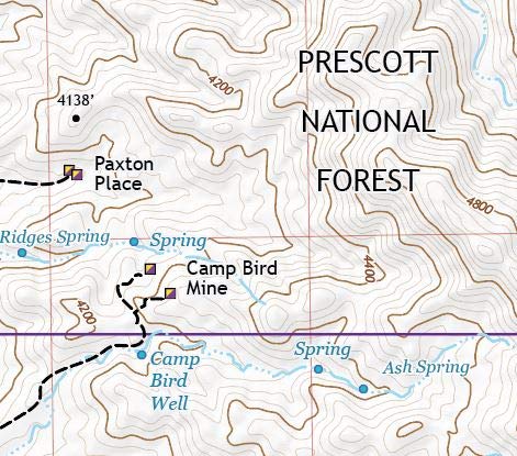 Minnehaha, Arizona / Off-Road Series - Wide World Maps & MORE!