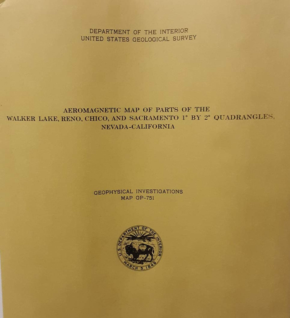 Aeromagnetic Map Walker Lake, Reno, Chico and Sacramento - Wide World Maps & MORE! - Book - Wide World Maps & MORE! - Wide World Maps & MORE!