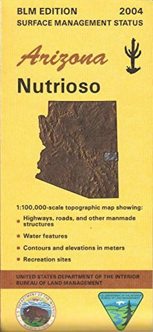 Nutrioso (Arizona Surface Management Status 1:100,000-Scale Topographic Map) - Wide World Maps & MORE!