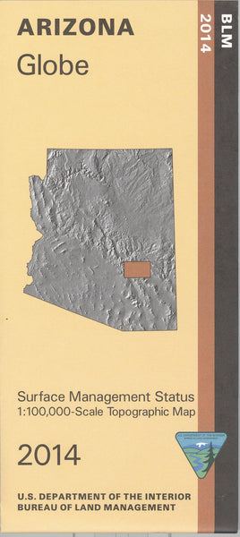 Globe Surface Management Status 1:100,000-Scale Topographic Map - Wide World Maps & MORE! - Map - United Stated Department of the Interior - Wide World Maps & MORE!