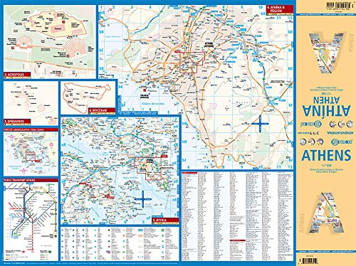 Laminated Athens Map by Borch (English Edition) - Wide World Maps & MORE! - Map - Borch - Wide World Maps & MORE!