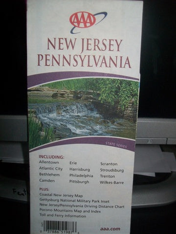 New Jersey, Pennsylvania: Including Allentown, Atlantic City, Bethlehem, Camden ... Plus ... Toll and Ferry Information - Wide World Maps & MORE! - Book - Wide World Maps & MORE! - Wide World Maps & MORE!